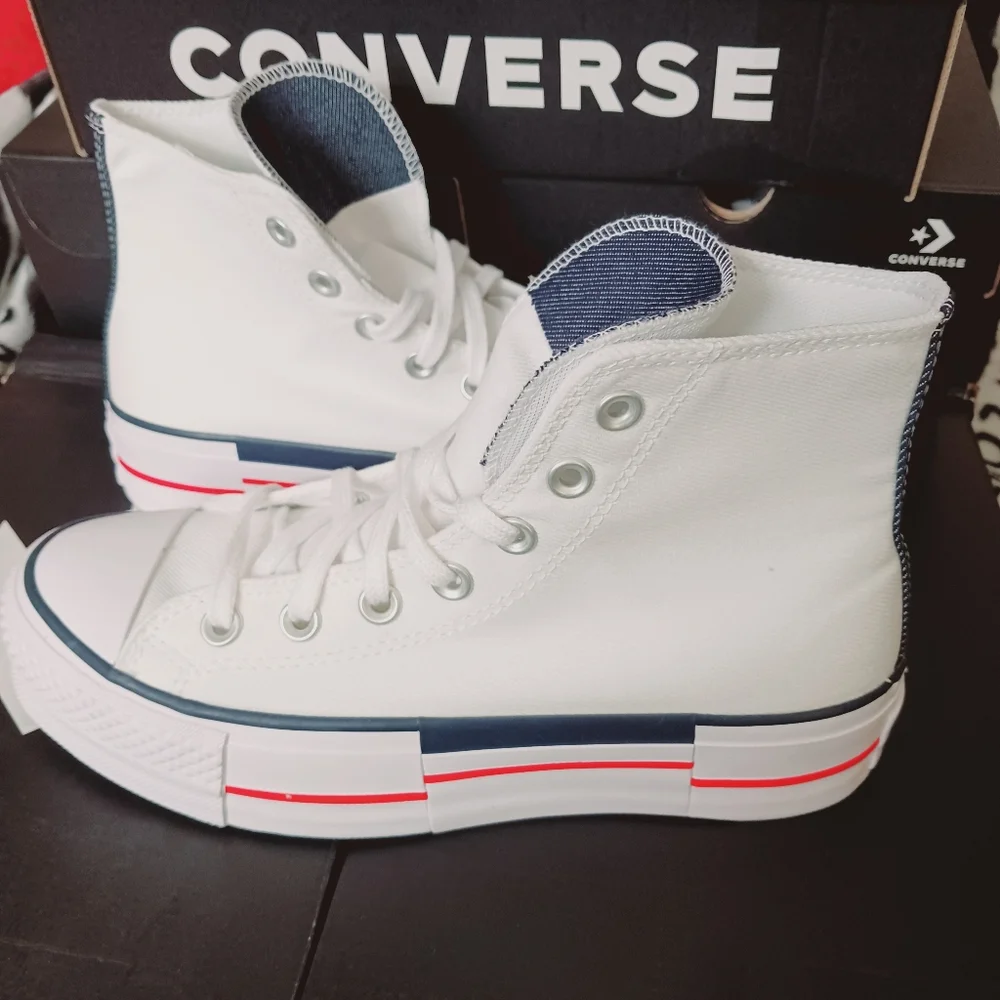 Converse Chuck Taylor All Star Lift Retro Denim Shoes Size 6 - Picture 10 of 12
